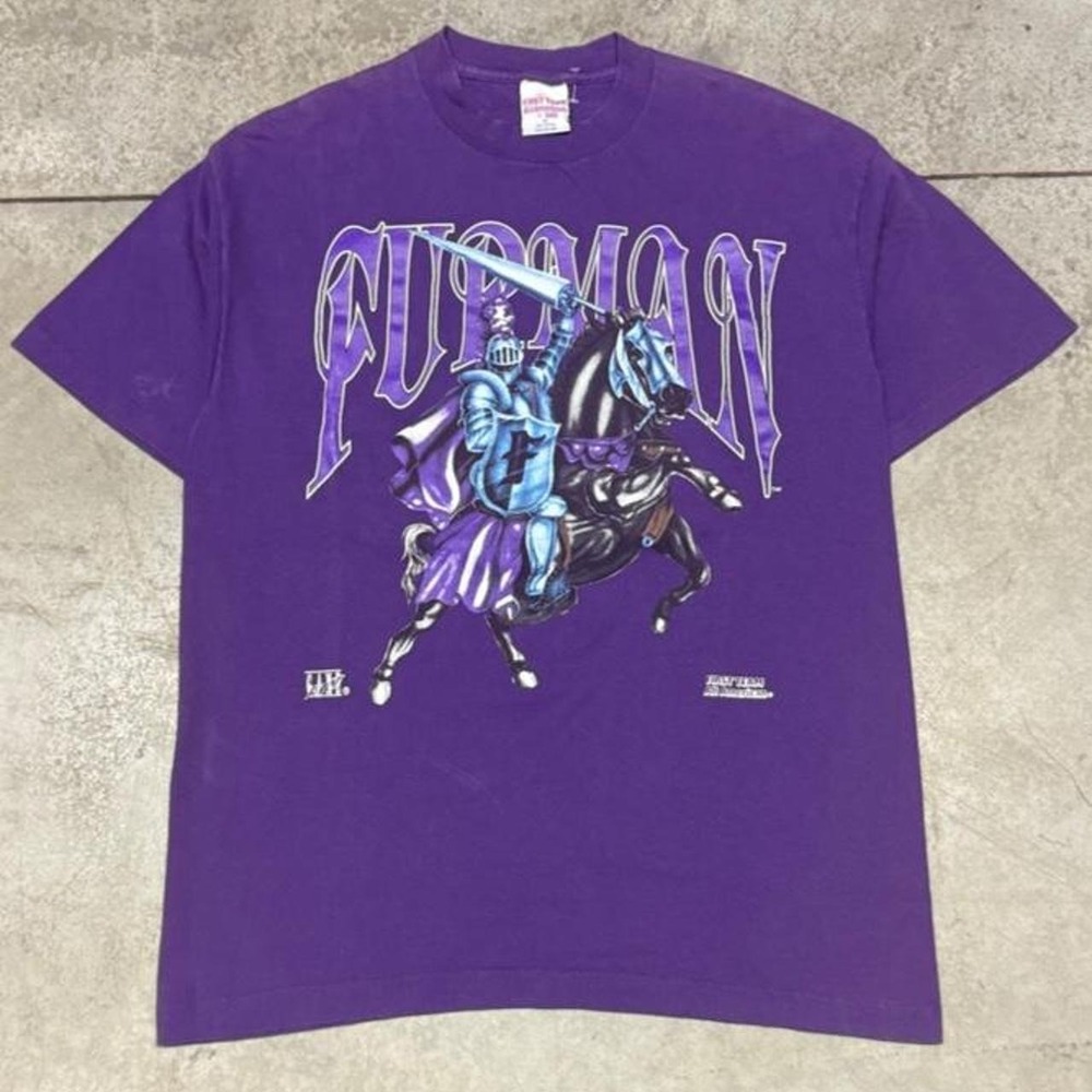 Furman Paladins Vintage 90s College Mascot T Shirt Sz XL